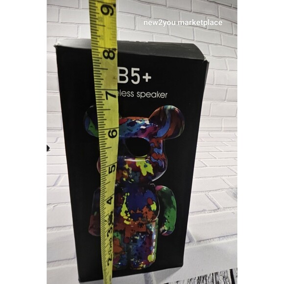 B5+ Wireless Graffiti Bear Speaker Galaxy Space Print - Picture 13 of 13